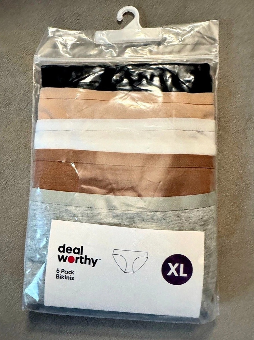 Dealworthy 5-Pack Bikini Panties in Multi Colors  Size XL NWT